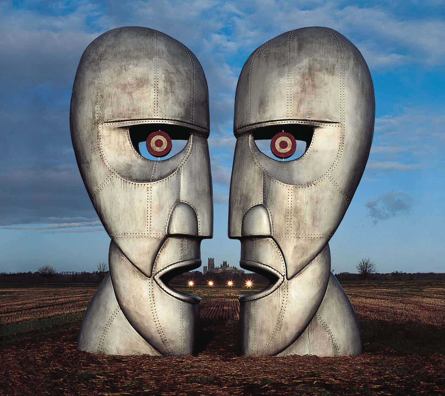 The two profile heads on the cover of The Division Bell