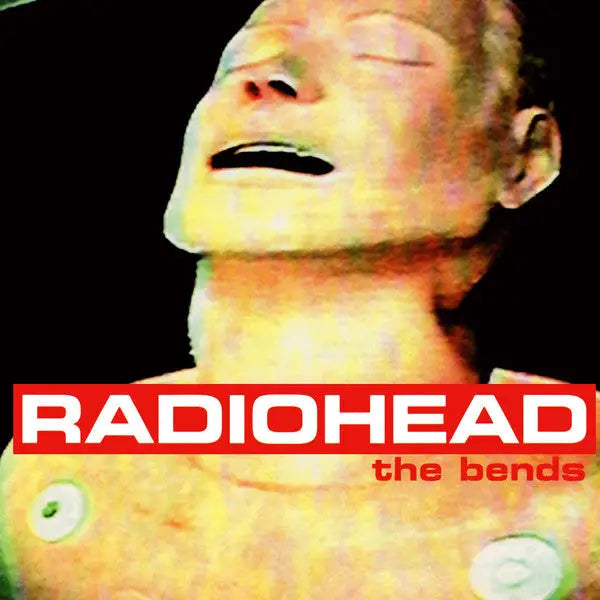 Resuscitation training dummy on the cover of The Bends album